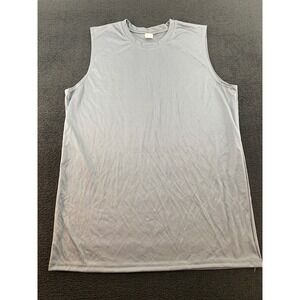 C2 Sport Gray Sleeveless Athletic T-Shirt‎ Tank Top Size Large